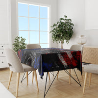 Personalized America New York Statue Of Liberty Tablecloth Dark Grunge American Flag Graffiti Street Art