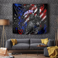 Personalized America New York Statue Of Liberty Tapestry Dark Grunge American Flag Graffiti Street Art