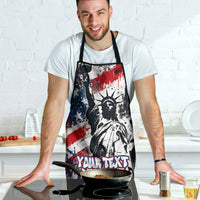 Personalized New York Statue Of Liberty Apron Grunge Street Art NYC Skyline American Pride