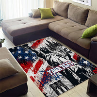 Personalized New York Statue Of Liberty Area Rug Grunge Street Art NYC Skyline American Pride