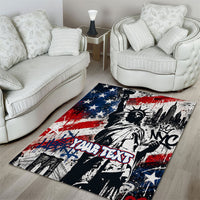Personalized New York Statue Of Liberty Area Rug Grunge Street Art NYC Skyline American Pride