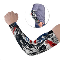 Personalized New York Statue Of Liberty Arm Sleeves Grunge Street Art NYC Skyline American Pride