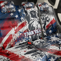 Personalized New York Statue Of Liberty Back Car Seat Cover Grunge Street Art NYC Skyline American Pride