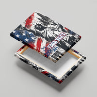 Personalized New York Statue Of Liberty Canvas Wall Art Grunge Street Art NYC Skyline American Pride
