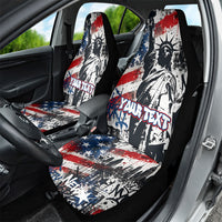 Personalized New York Statue Of Liberty Car Seat Cover Grunge Street Art NYC Skyline American Pride