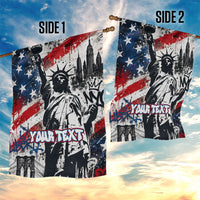Personalized New York Statue Of Liberty Garden Flag Grunge Street Art NYC Skyline American Pride