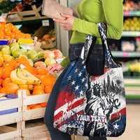 Personalized New York Statue Of Liberty Grocery Bag Grunge Street Art NYC Skyline American Pride