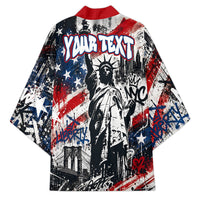 Personalized New York Statue Of Liberty Kimono Grunge Street Art NYC Skyline American Pride