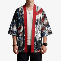 Personalized New York Statue Of Liberty Kimono Grunge Street Art NYC Skyline American Pride
