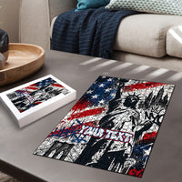 Personalized New York Statue Of Liberty Puzzle Grunge Street Art NYC Skyline American Pride