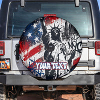 Personalized New York Statue Of Liberty Spare Tire Cover Grunge Street Art NYC Skyline American Pride