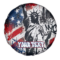 Personalized New York Statue Of Liberty Spare Tire Cover Grunge Street Art NYC Skyline American Pride