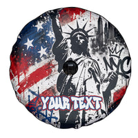 Personalized New York Statue Of Liberty Spare Tire Cover Grunge Street Art NYC Skyline American Pride