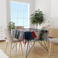 Personalized New York Statue Of Liberty Tablecloth Grunge Street Art NYC Skyline American Pride