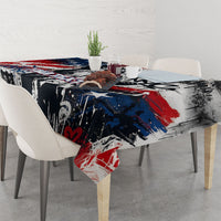 Personalized New York Statue Of Liberty Tablecloth Grunge Street Art NYC Skyline American Pride