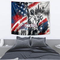 Personalized New York Statue Of Liberty Tapestry Grunge Street Art NYC Skyline American Pride