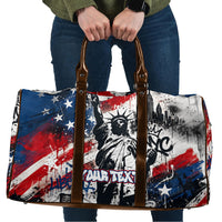 Personalized New York Statue Of Liberty Travel Bag Grunge Street Art NYC Skyline American Pride