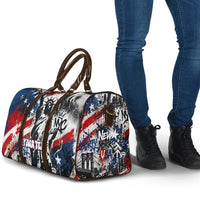 Personalized New York Statue Of Liberty Travel Bag Grunge Street Art NYC Skyline American Pride