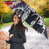 Personalized New York Statue Of Liberty Umbrella Grunge Street Art NYC Skyline American Pride