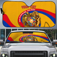 Personalized Armenia Coat Of Arms Auto Sun Shade Armenian Flag Map And Patriotic Eagle Lion