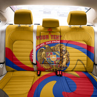 Personalized Armenia Coat Of Arms Back Car Seat Cover Armenian Flag Map And Patriotic Eagle Lion