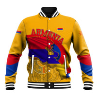 Personalized Armenia Coat Of Arms Baseball Jacket Armenian Flag Map And Patriotic Eagle Lion