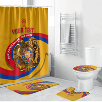 Personalized Armenia Coat Of Arms Bathroom Set Armenian Flag Map And Patriotic Eagle Lion