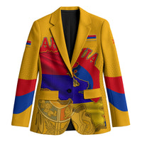 Personalized Armenia Coat Of Arms Blazer Armenian Flag Map And Patriotic Eagle Lion