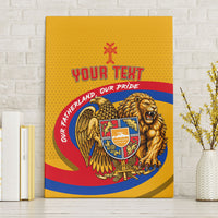 Personalized Armenia Coat Of Arms Canvas Wall Art Armenian Flag Map And Patriotic Eagle Lion