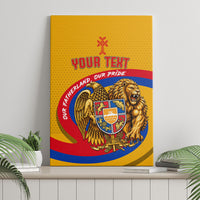 Personalized Armenia Coat Of Arms Canvas Wall Art Armenian Flag Map And Patriotic Eagle Lion