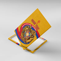 Personalized Armenia Coat Of Arms Canvas Wall Art Armenian Flag Map And Patriotic Eagle Lion