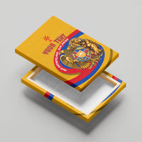 Personalized Armenia Coat Of Arms Canvas Wall Art Armenian Flag Map And Patriotic Eagle Lion
