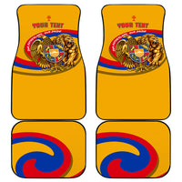 Personalized Armenia Coat Of Arms Car Mats Armenian Flag Map And Patriotic Eagle Lion