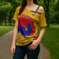 Personalized Armenia Coat Of Arms Cross Shoulder Shirt Armenian Flag Map And Patriotic Eagle Lion