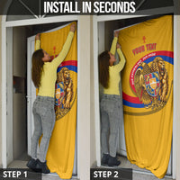Personalized Armenia Coat Of Arms Door Cover Armenian Flag Map And Patriotic Eagle Lion