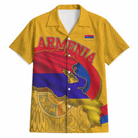 Personalized Armenia Coat Of Arms Hawaiian Shirt Armenian Flag Map And Patriotic Eagle Lion