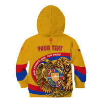 Personalized Armenia Coat Of Arms Kid Hoodie Armenian Flag Map And Patriotic Eagle Lion