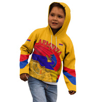 Personalized Armenia Coat Of Arms Kid Hoodie Armenian Flag Map And Patriotic Eagle Lion
