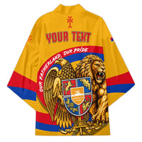 Personalized Armenia Coat Of Arms Kimono Armenian Flag Map And Patriotic Eagle Lion