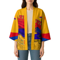 Personalized Armenia Coat Of Arms Kimono Armenian Flag Map And Patriotic Eagle Lion