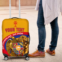 Personalized Armenia Coat Of Arms Luggage Cover Armenian Flag Map And Patriotic Eagle Lion
