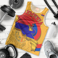 Personalized Armenia Coat Of Arms Men Tank Top Armenian Flag Map And Patriotic Eagle Lion