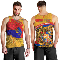 Personalized Armenia Coat Of Arms Men Tank Top Armenian Flag Map And Patriotic Eagle Lion
