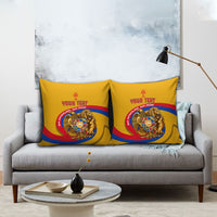 Personalized Armenia Coat Of Arms Pillow Cover Armenian Flag Map And Patriotic Eagle Lion