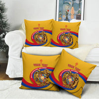 Personalized Armenia Coat Of Arms Pillow Cover Armenian Flag Map And Patriotic Eagle Lion