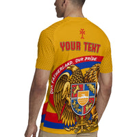 Personalized Armenia Coat Of Arms Rugby Jersey Armenian Flag Map And Patriotic Eagle Lion