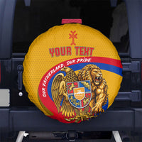 Personalized Armenia Coat Of Arms Spare Tire Cover Armenian Flag Map And Patriotic Eagle Lion