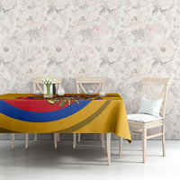 Personalized Armenia Coat Of Arms Tablecloth Armenian Flag Map And Patriotic Eagle Lion