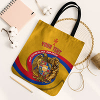 Personalized Armenia Coat Of Arms Tote Bag Armenian Flag Map And Patriotic Eagle Lion