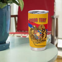 Personalized Armenia Coat Of Arms Tumbler Cup Armenian Flag Map And Patriotic Eagle Lion